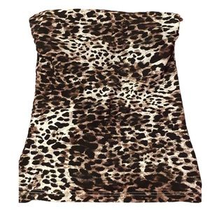Basic H&M Cheetah Print Tube Top Sz Small